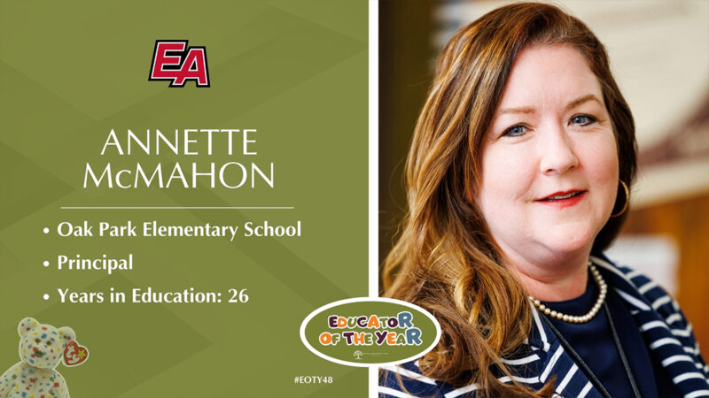Principal Annette McMahon for being named the 2024 School Administrator of the Year