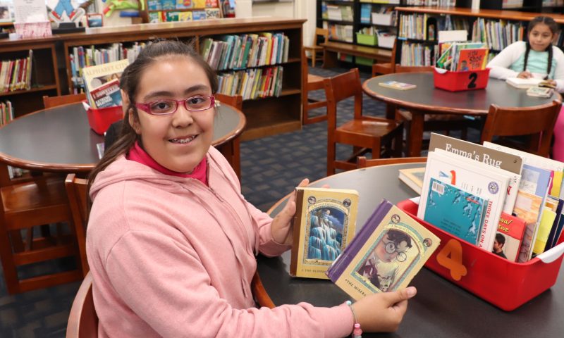 Azul cannot wait to read more of the Series of Unfortunate Events books. (Pictured: Azul Rosillo)