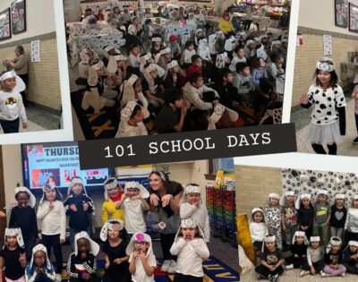 Students had a paws-itively fun day celebrating 101 School Days dressed as adorable dalmatians!