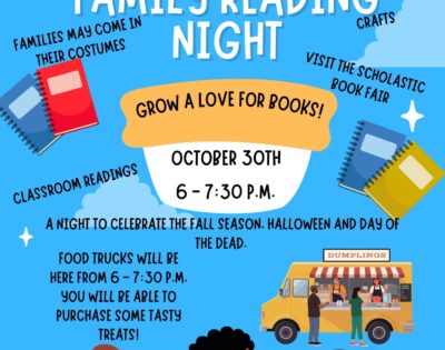 October 30th: Family Reading Night!